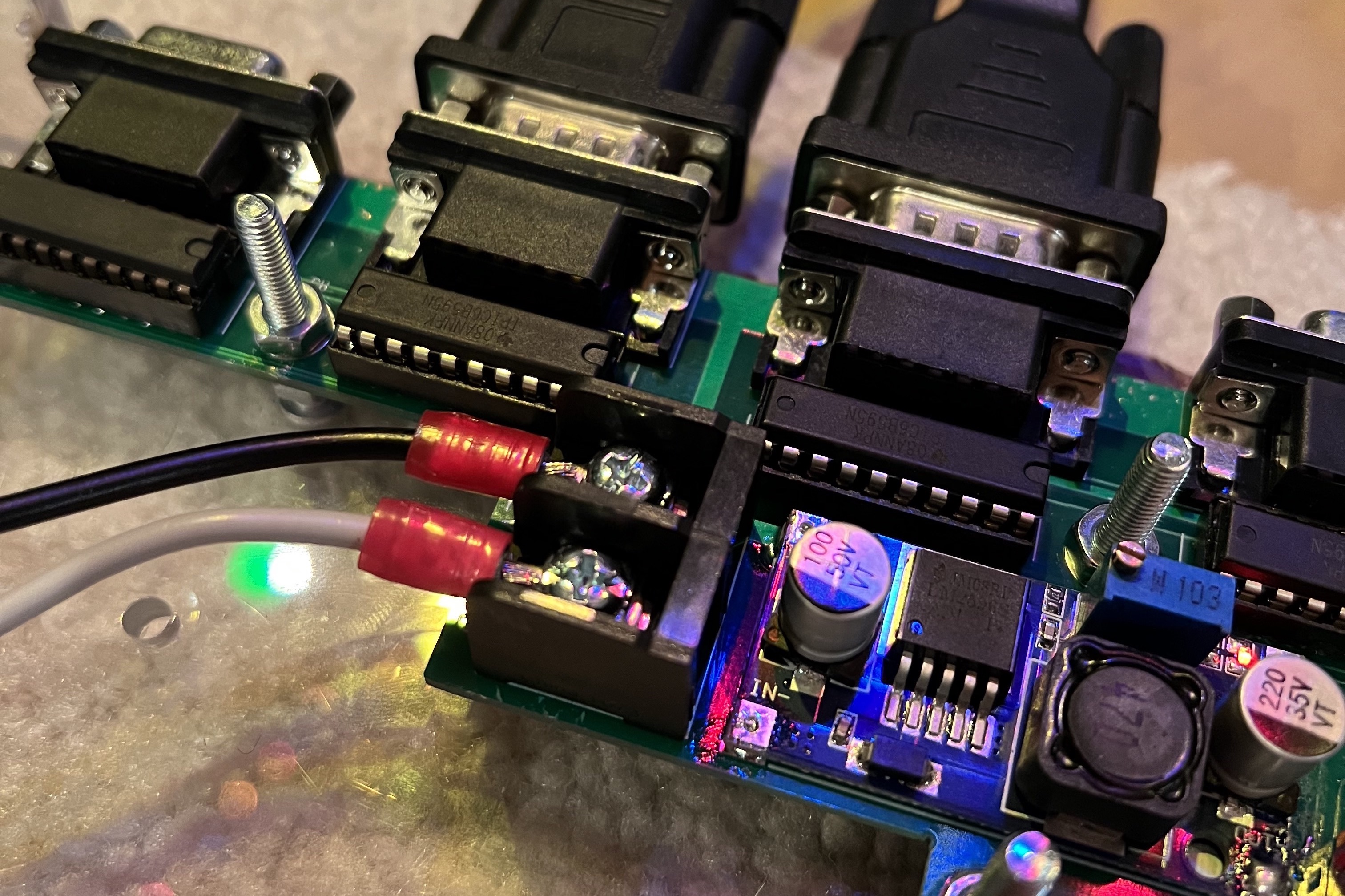 Custom printed circuit board of relay box controller